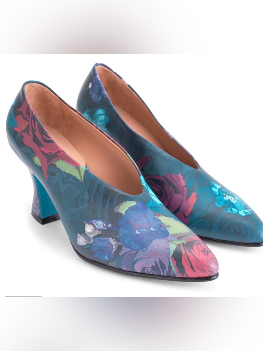 John Fluevog Ioni floral pumps